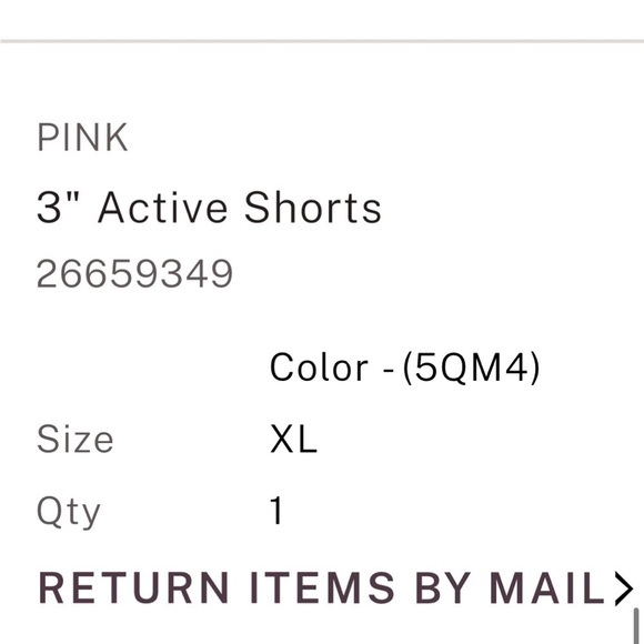 New NWT NIP VS PINK Victoria Secret 3” active‎ running shorts blue XL x-large - Picture 2 of 2